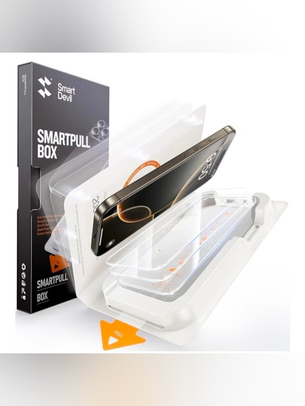 SmartDevil SmartPull Box Tempered Glass Screen Protector Kit